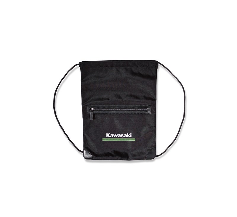 Kawasaki 3 Green Lines Drawstring Pocket Bag detail photo 1