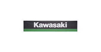 20' Kawasaki 3 Green Lines Mesh Banner