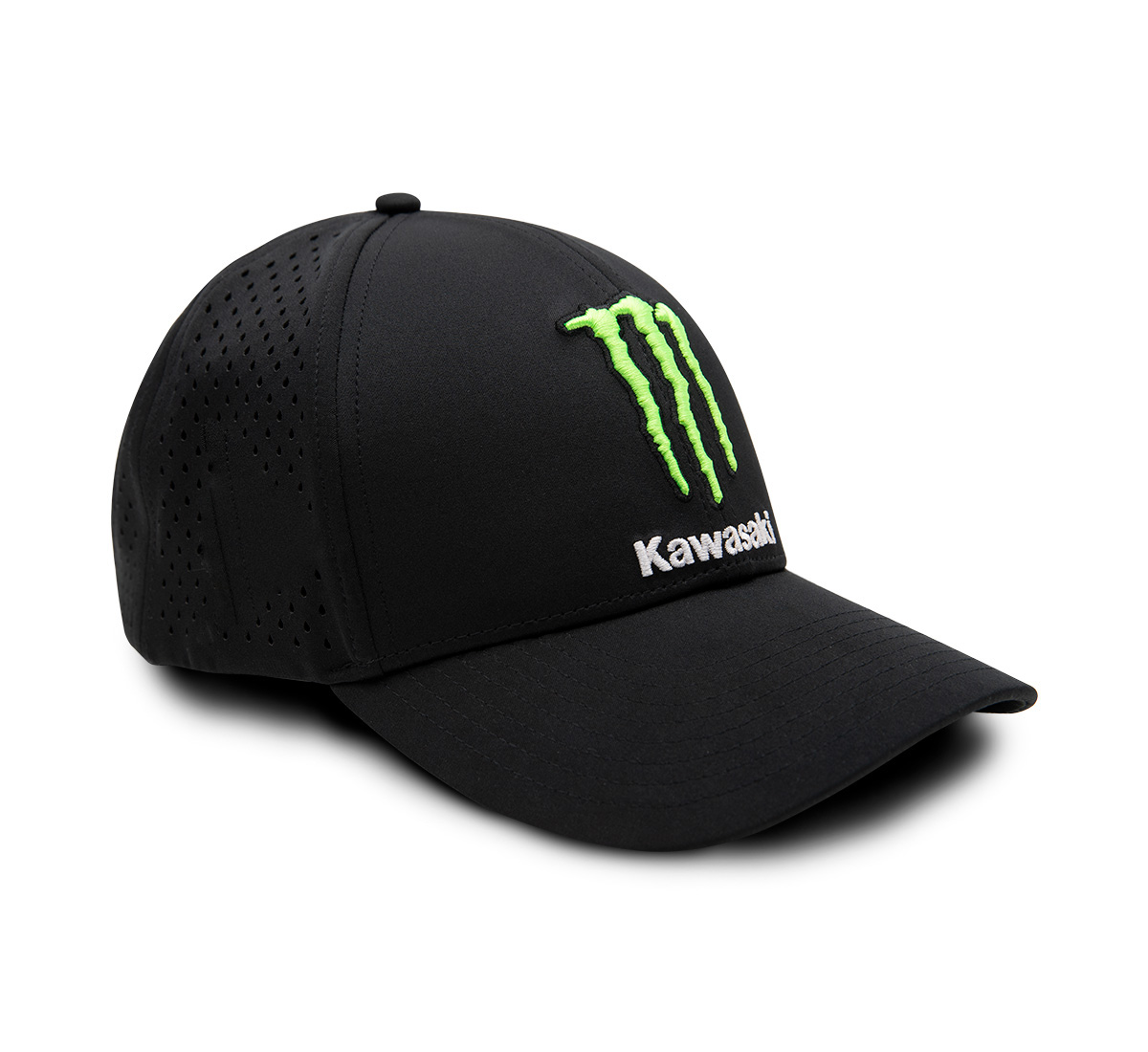 Monster Energy Kawasaki 5 Panel Curved Bill Cap