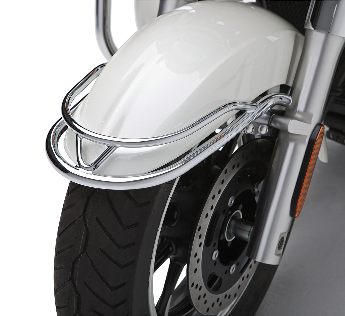 Chrome One Size National Cycle Front Chrome Fender Tip for Kawasaki 2003-2008 VN1600A Vulcan 1600 Classic 