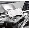 Billet Handlebar Clamp, Chrome Flame photo thumbnail 2