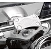 Billet Handlebar Clamp, Chrome Flame photo thumbnail 1