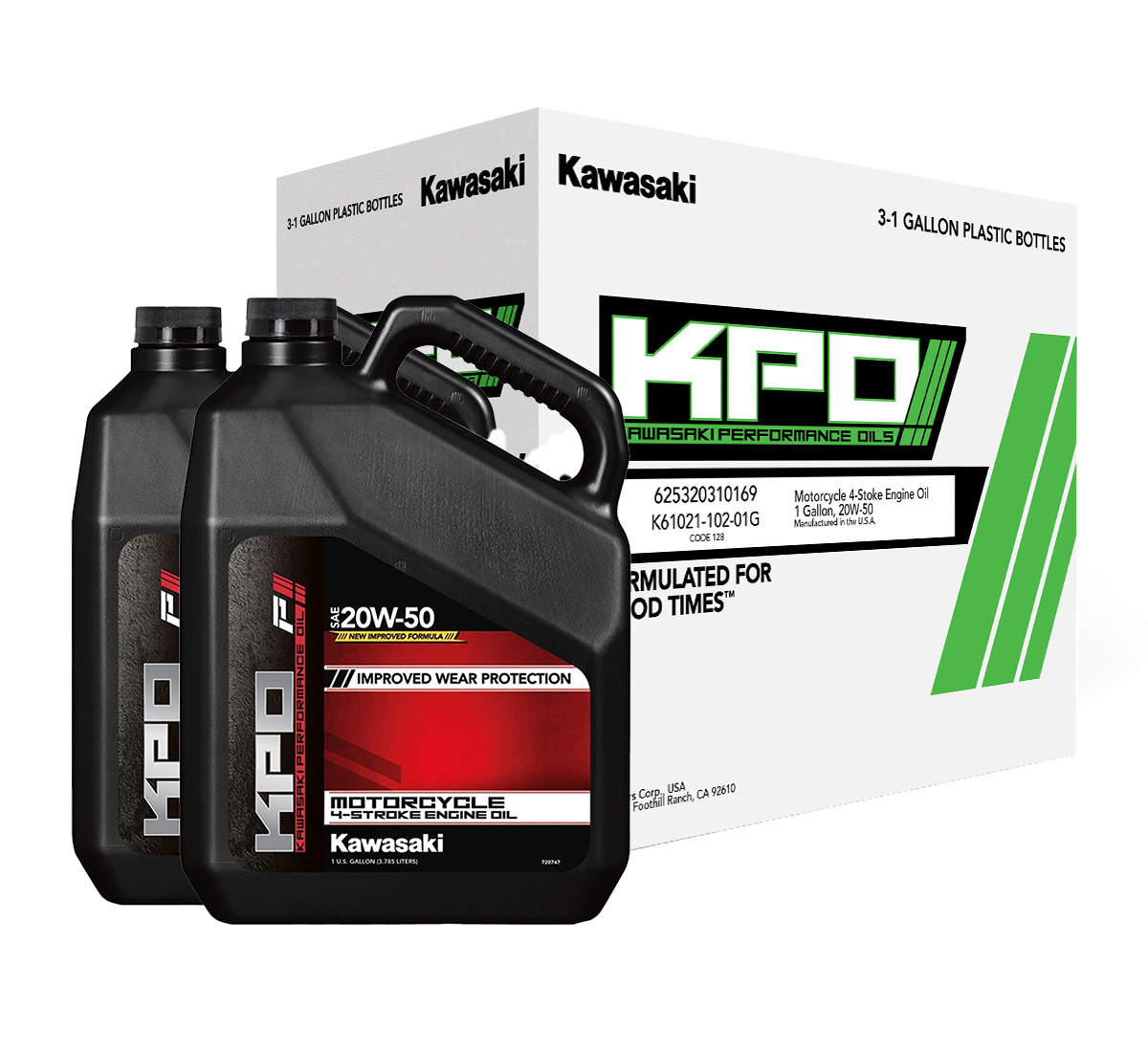 KPO Conventional 4-Stroke Engine Oil, Gallon, 20W-50