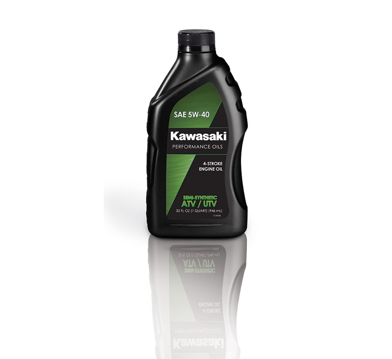         Kawasaki Performance 5W-40 Semi-Synthetic ATV / UTV Oil detail photo 1