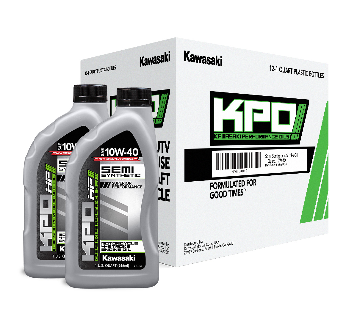 「スペシャル」 KPO Semi-Synthetic 4-Stroke Engine Oil, Quart, 10W-40