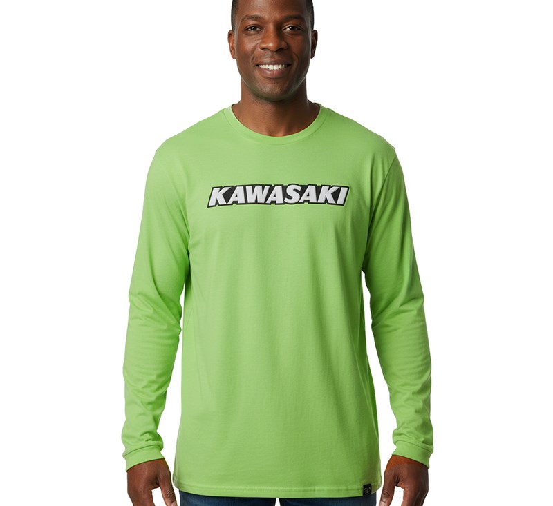 Kawasaki Heritage Logo Long Sleeve T-Shirt detail photo 5