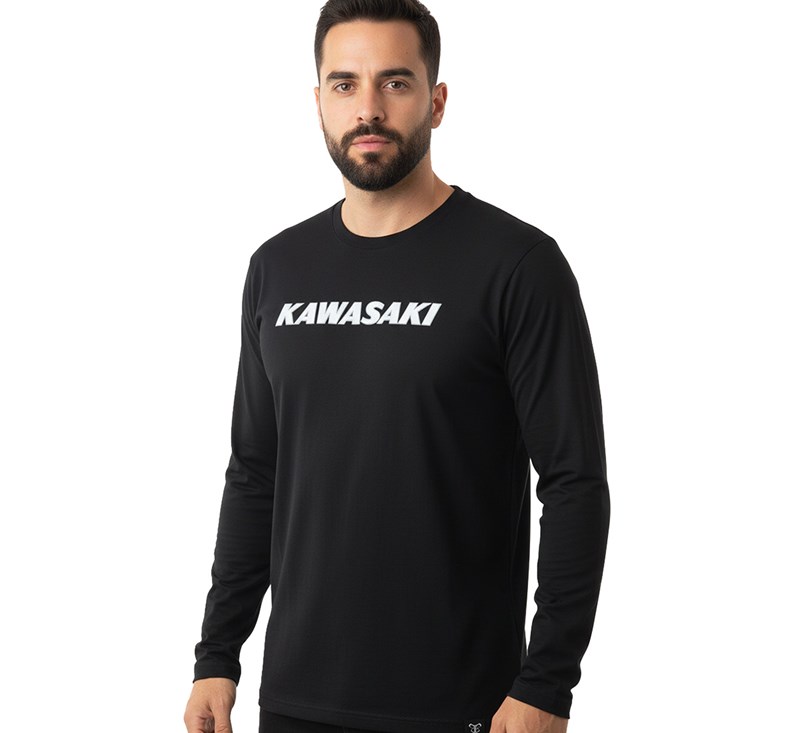 Kawasaki Heritage Logo Long Sleeve T-Shirt detail photo 7