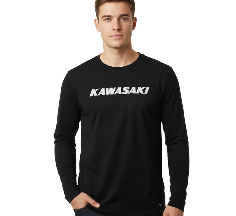 Kawasaki Heritage Logo Long Sleeve T-Shirt detail photo 5