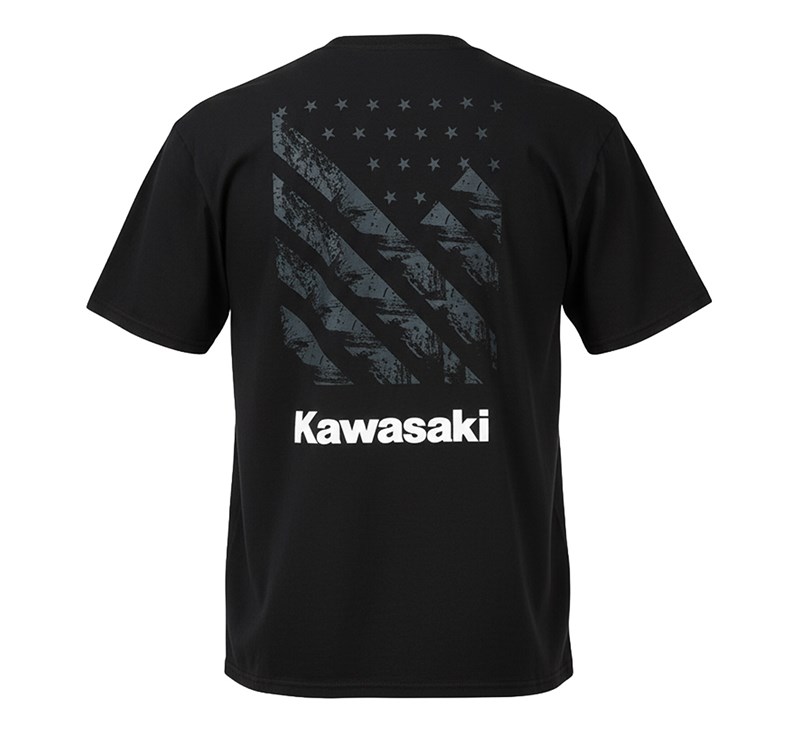 Kawasaki Slanted Flag T-shirt detail photo 4
