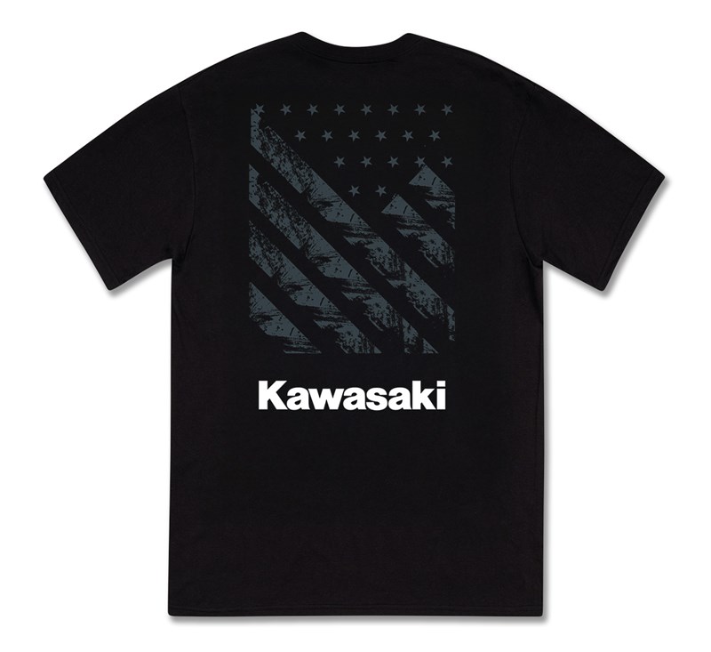 Kawasaki Slanted Flag T-shirt detail photo 1