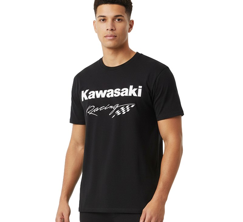 Kawasaki Racing Checkered Flag T-shirt detail photo 3
