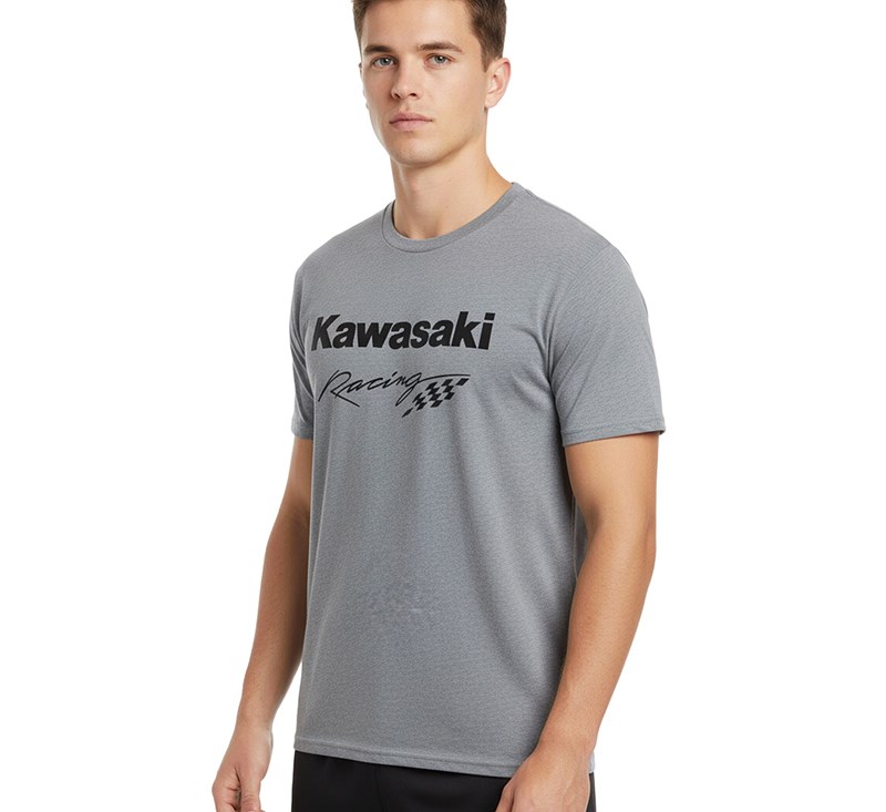 Kawasaki Racing Checkered Flag T-shirt detail photo 3