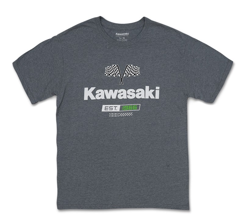 Kawasaki Checkered Flag T-shirt detail photo 1