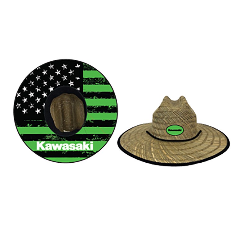 Kawasaki Flag Straw Hat detail photo 1
