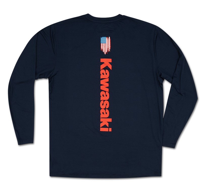 Kawasaki Long Sleeve Flag T-shirt detail photo 1