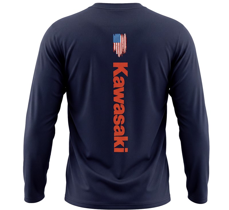 Kawasaki Long Sleeve Flag T-shirt detail photo 4