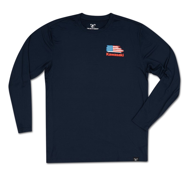 Kawasaki Long Sleeve Flag T-shirt detail photo 2