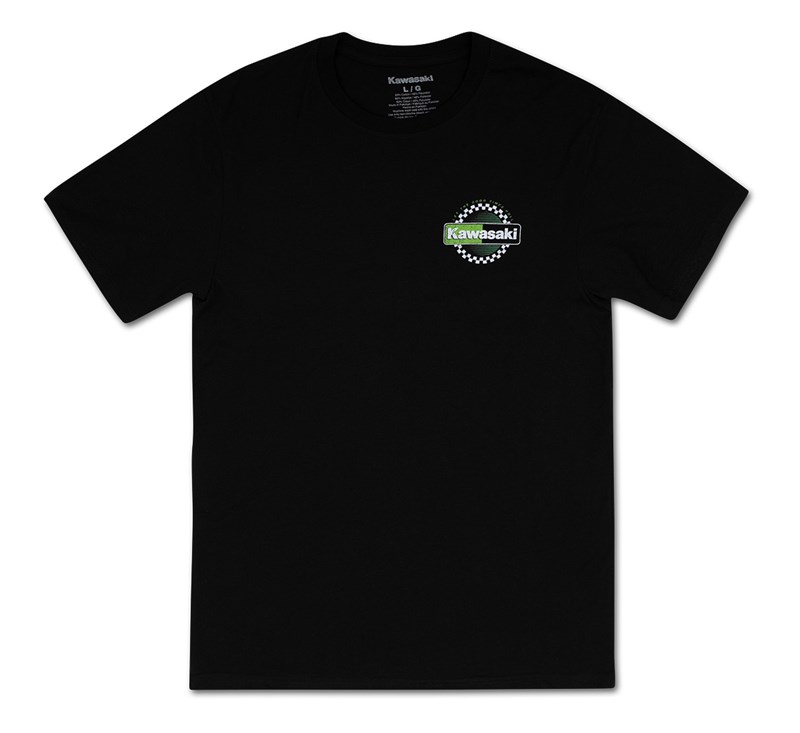 Kawasaki Checkered T-Shirt detail photo 2