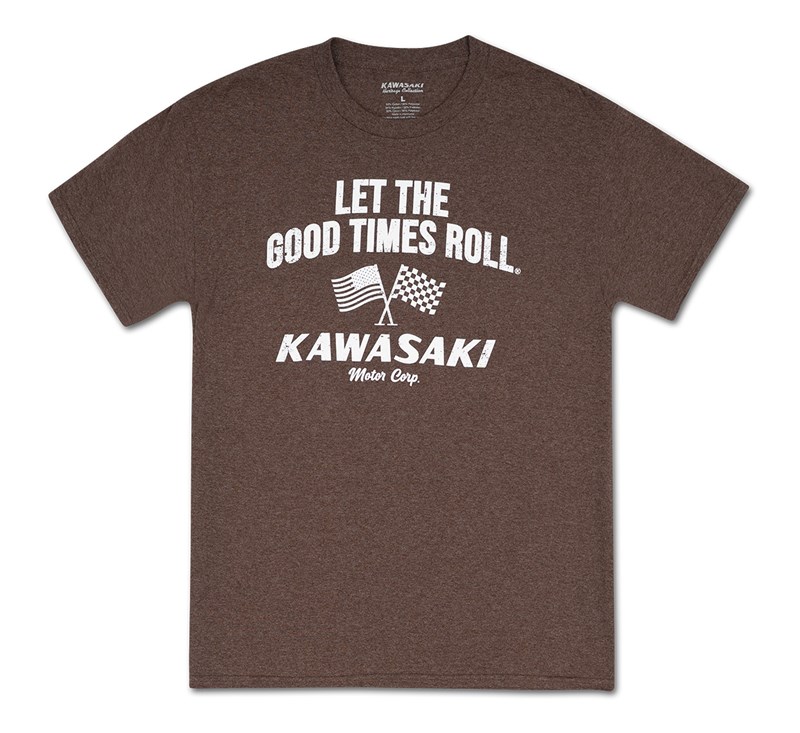 Kawasaki Vintage Checkered Flag T-Shirt detail photo 2