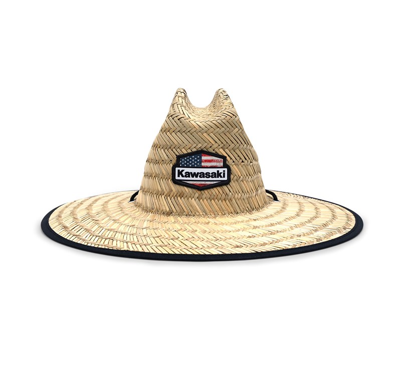 Kawasaki American Flag Straw Hat detail photo 1