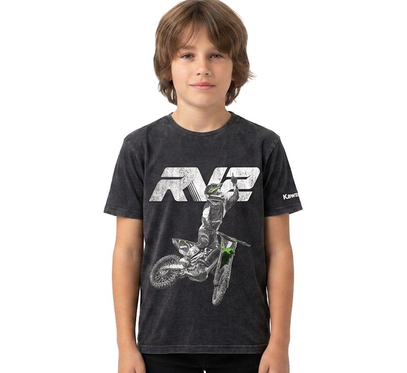 Kawasaki Ryan Villopoto Youth T-Shirt detail photo 3