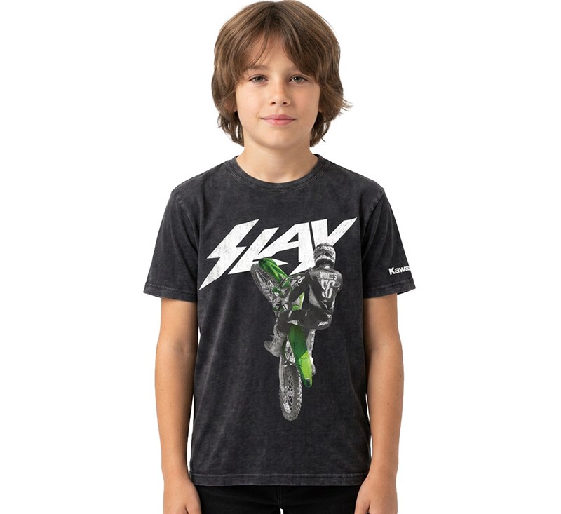 Kawasaki Axell Hodges Youth T-Shirt detail photo 3