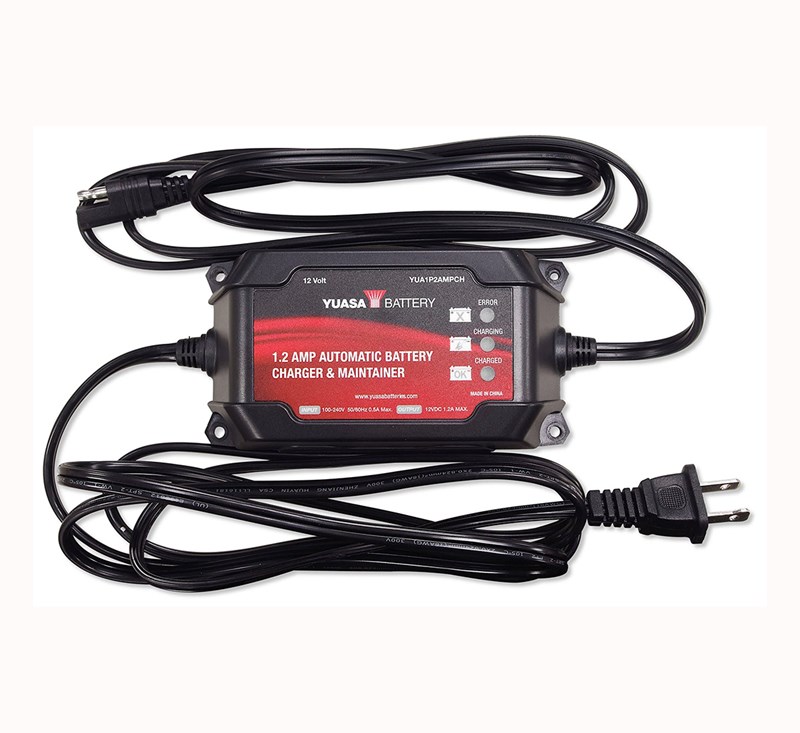 Yuasa® 1.2 Amp Automatic Battery Charger & Maintainer detail photo 1
