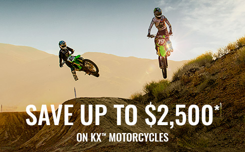 Save up to $2500 on KX Motorcycles